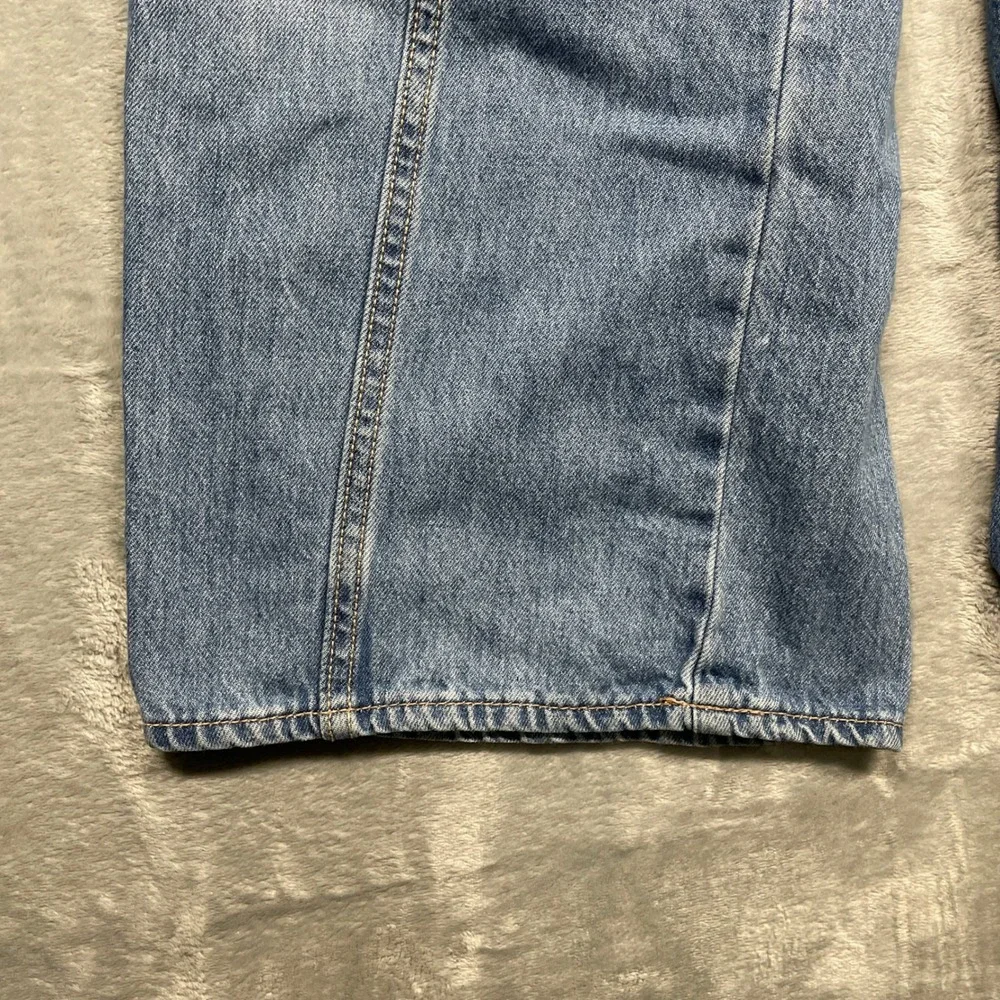 Old Navy Cargo Jeans Kids Size 12 Blue High‎ Rise Baggy Built-In Tough Wide Leg